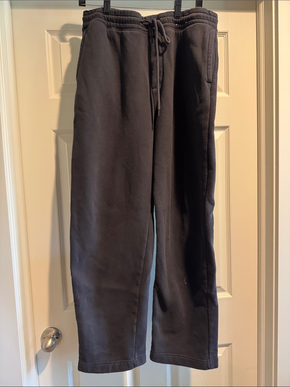 Hollister Men's Black Drawstring Joggers large tall